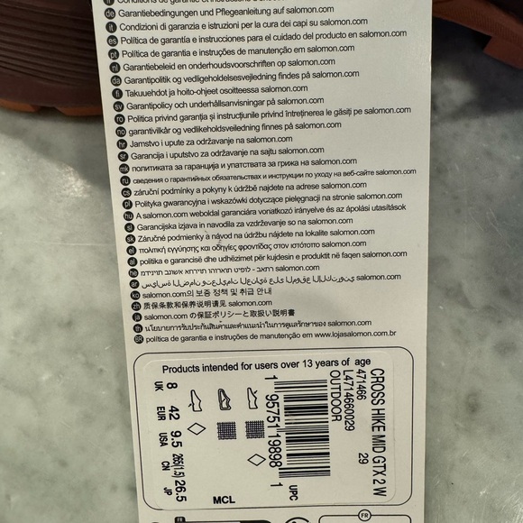 CROSS HIKE 2 MID GORE-TEX
Women's Hiking Boots, size 9.5 - Picture 3 of 4